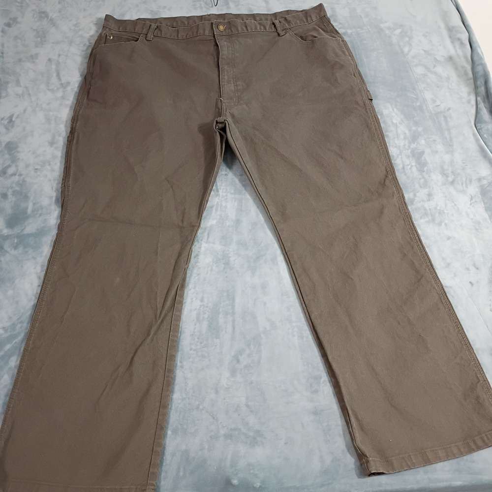 Dickies Mens Duck Canvas Carpenter Pants Brown Utility Work Trousers 44x30 NWOT